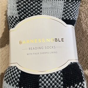 Barnes & Noble Black and White Reading Socks